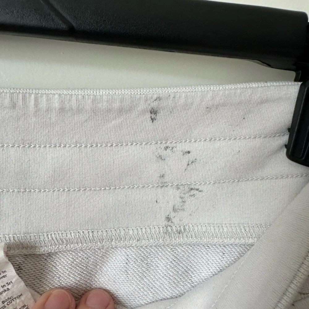 Lululemon Warm Down Jogger 7/8 Length Thread Dye White Black Size 6